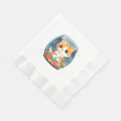 Serviette En Papier Chat coupable (Coin)