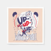 Serviette En Papier Chat dans le Casquette | Montez Avec Un Poisson (Devant)