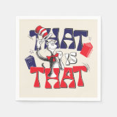 Serviette En Papier Chat dans le Casquette | Voilà... (Devant)