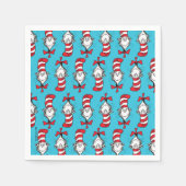 Serviette En Papier Chat Dans Le Motif Casquette (Devant)