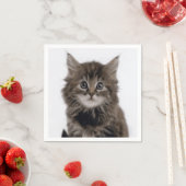 SERVIETTE EN PAPIER CHAT DE LA CUISINE (En situation)