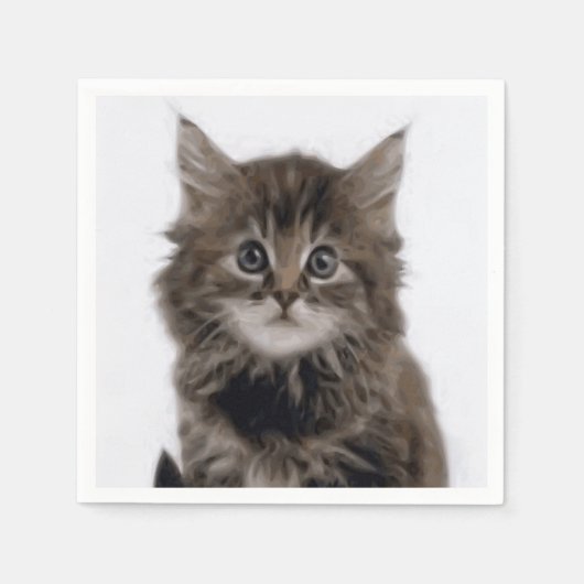 SERVIETTE EN PAPIER CHAT DE LA CUISINE (Devant)