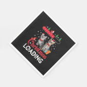 Serviette En Papier Chat de Noël moche drôle (Coin)