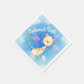 Serviette En Papier Chat de rêve (Coin)