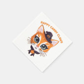 Serviette En Papier Chat d'Halloween (Coin)