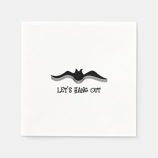 Serviette En Papier Chat d'Halloween, Allons-y (Devant)