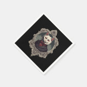 Serviette En Papier Chat d'Halloween, chat Vampire (Coin)