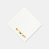 Serviette En Papier Chat Dormir Drôle Art III (Coin)