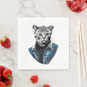 Serviette En Papier Chat drôle (En situation)