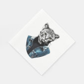 Serviette En Papier Chat drôle (Coin)