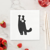 Serviette En Papier chat drôle t (En situation)