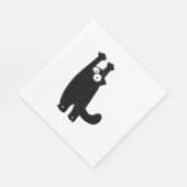 Serviette En Papier chat drôle t (Coin)
