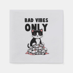 Serviette En Papier Chat Edgy - Vibes Mauvaises Seulement
