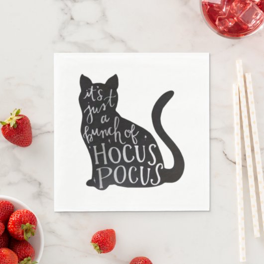 Serviette En Papier chat éffrayant (En situation)