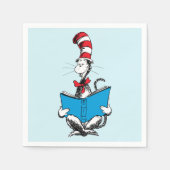 Serviette En Papier Chat en lecture Casquette (Devant)
