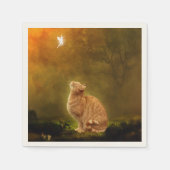 Serviette En Papier Chat et fée (Devant)