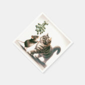Serviette En Papier Chat et souris avec souris (Coin)