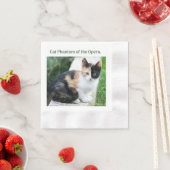 Serviette En Papier Chat Fantôme de l'Opéra (En situation)