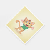 Serviette En Papier Chat groovy (Coin)