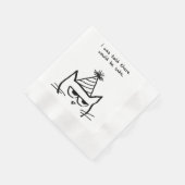 Serviette En Papier Chat Hates Anniversaire - Drôle Cat Party Napkins (Coin)