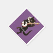 Serviette En Papier Chat jouant à Banjo Thunder_Cove (Coin)