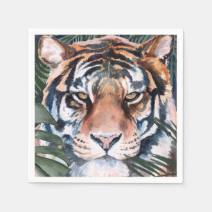 Serviette En Papier Chat Jungle - Tigre
