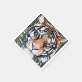 Serviette En Papier Chat Jungle - Tigre (Coin)