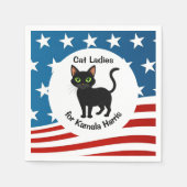 Serviette En Papier Chat Ladies for Kamala Harris Design (Devant)
