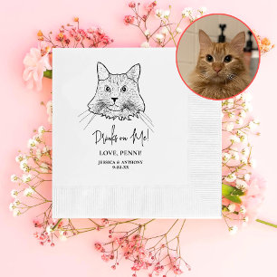 Serviette En Papier Chat Maine Coon Boissons Personnalisées Sur Moi