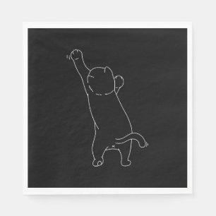 Serviette En Papier Chat Mignon Drôle