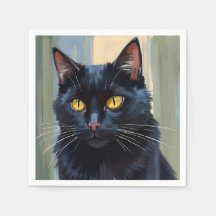 Chat Noir | Joli Chaton Aquarelle