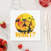 Serviette En Papier Chat Noir Quel Chat Noir - (En situation)