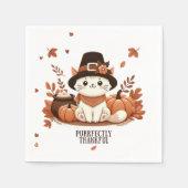 Serviette En Papier Chat parfaitement plaisant (Devant)