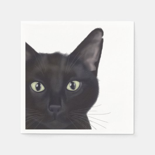Serviette En Papier Chat, Portrait de Gus (Devant)