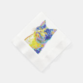 Serviette En Papier Chat sous le soleil (Coin)