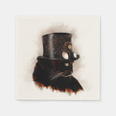 Serviette En Papier Chat Steampunk (Devant)