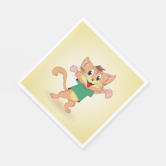 Serviette En Papier Chat super (Coin)