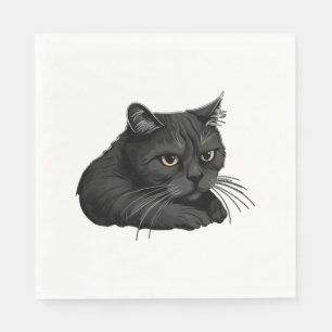 Serviette En Papier Chat unique Cute 5