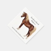 Serviette En Papier Châtaigner égyptien Cheval Arabe laxen Mane & Tail (Coin)