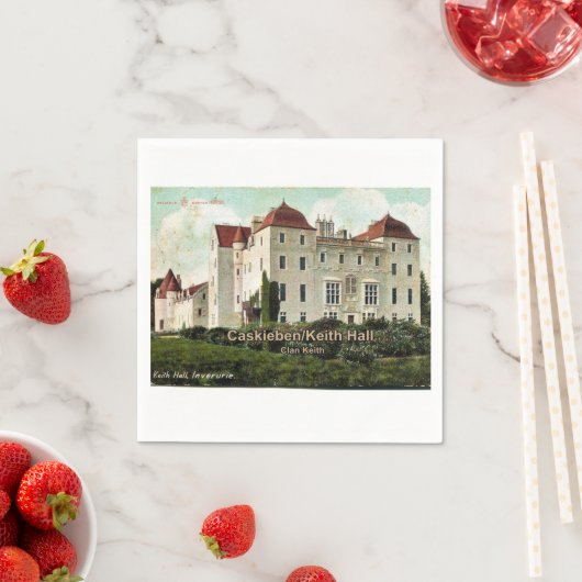 Serviette En Papier Château de Caskieben/Keith Hall, Clan Keith (En situation)