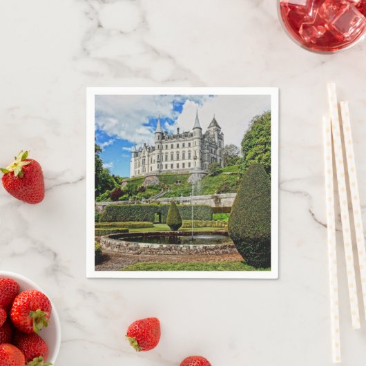 Serviette En Papier Château de Dunrobin photo d'architecture (En situation)