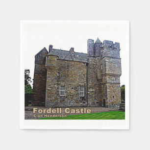 Serviette En Papier Château de Fordell en Écosse - Henderson Clan