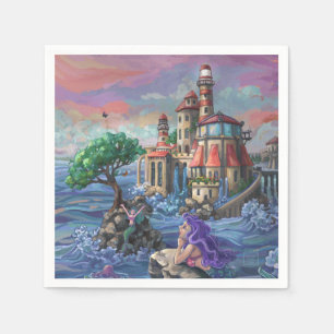 Serviette En Papier Château de la Sirène
