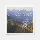 Serviette En Papier Château de Neuschwanstein | Allemagne, Bavière (Devant)