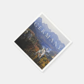 Serviette En Papier Château de Neuschwanstein | Allemagne, Bavière (Coin)