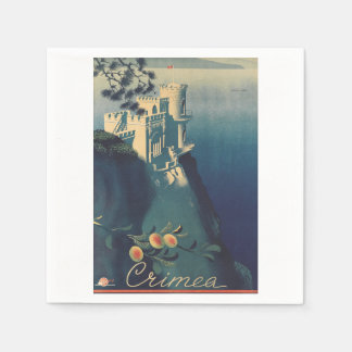 Serviette En Papier Château de Nid d'Hirondelles Art Architectural Vin
