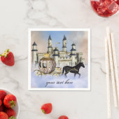 Serviette En Papier Château de princesse de conte de fées (En situation)