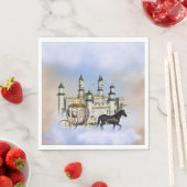Serviette En Papier Château de princesse de conte de fées (En situation)