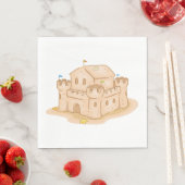 Serviette En Papier Château de Sand (En situation)