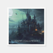 Serviette En Papier Château des Sorcières Halloween (Devant)